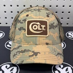 Colt Firearms Brand Officially Licensed "Timber" Hook & Loop Cap Hat NEW Camo